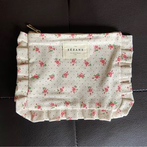 NEW Sezane Canvas Pouch